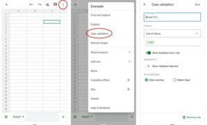 How Do I Add A Drop Down List In Google Sheets