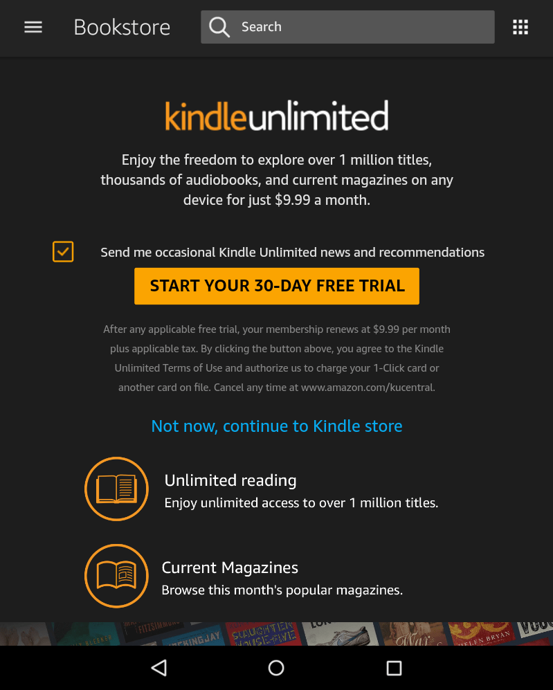 How To Use Kindle Unlimited Free Trial