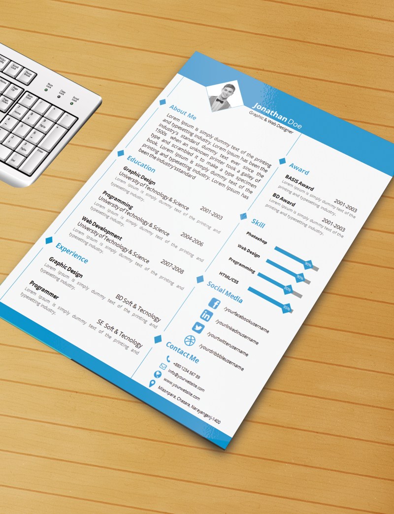 Resume Template In Microsoft Word 2007