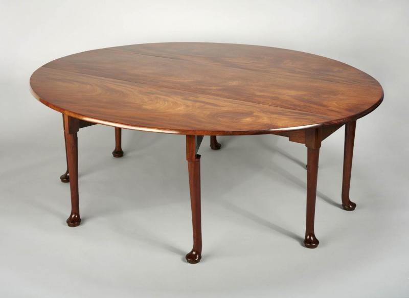 Antique Oval Drop Leaf Dining Table