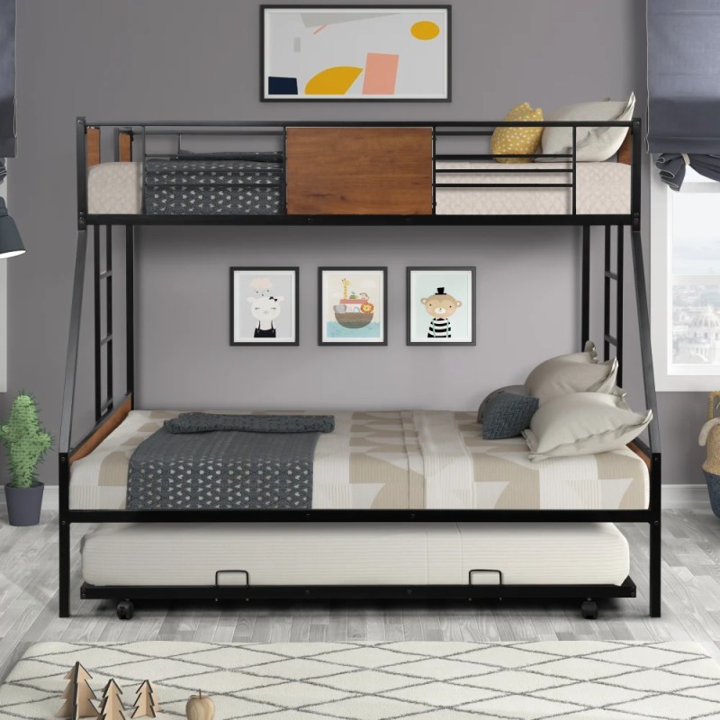 Metal Bunk Beds With Trundle