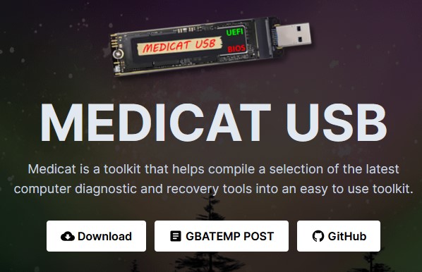 MediCat USB – A Multiboot Linux USB for PC Repair Download